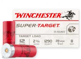 Winchester Ammo TRGT12908 Super Target 12 Gauge 2.75" 1 oz 8 Shot 25 Bx/ 10 Cs