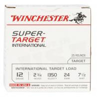 Winchester Ammo Super Target 12 Gauge 2.75" 7/8 oz 7.5 Shot 25 Bx/ 10 Cs - TRGT213507 Winchester Ammo Super Target 12 Gauge 2.75" 7/8 oz 7.5 Shot 25 Bx/ 10 Cs - TRGT213507