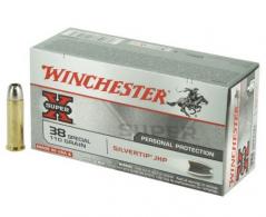 Main product image for Winchester Ammo Silvertip 38 Special 110 gr Silvertip Jacket Hollow Point 20rd box