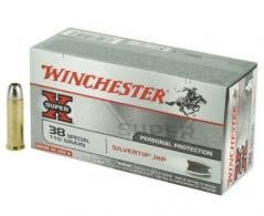 Winchester Ammo Silvertip 38 Special 110 gr Silvertip Jacket Hollow Point 20rd box - W38ST