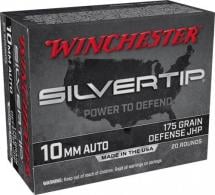 Winchester Silvertip Handgun Ammunition 10mm Auto 175 gr JHP 1200 fps 20/ct - W10MMST Winchester Silvertip Handgun Ammunition 10mm Auto 175 gr JHP 1200 fps 20/ct - W10MMST