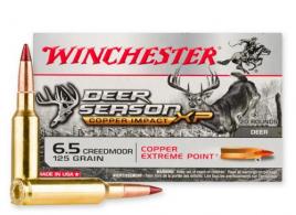 Winchester Ammo Deer Season XP Copper Impact 6.5 CRD 125 gr Copper Extreme Point 20 Bx/10 Cs - X65DSLF