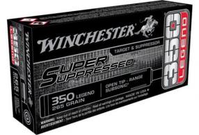 Winchester Ammo Super Suppressed 350 Legend 225 gr Open Tip Range 20 Bx/10 Cs - SUP350 Winchester Ammo Super Suppressed 350 Legend 225 gr Open Tip Range 20 Bx/10 Cs - SUP350