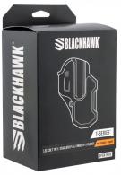 Blackhawk 410761BKL T-Series L2C Black Matte Polymer OWB Colt 1911 w/wo Rail Right Hand - 410703BKR