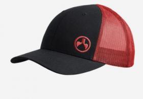 Magpul Icon Trucker Hat Black and Red  M/L - MAG1106-033