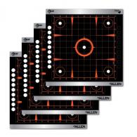 Allen EZ Aim Reflective Sight-In Self-Adhesive Paper 12" x 12" Grid Black/Orange 4 Per Pack