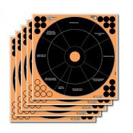 Allen EZ Aim Splash Self-Adhesive Paper 1" Bullseye Black/Orange 12 Per Pack - 15250