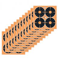 EZ-Aim 15326 Splash Reactive Target Self-Adhesive Paper Black/Orange 3" Bullseye 12 PK - 258