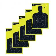 Allen EZ Aim Splash Non-Adhesive Paper 12" x 18" Silhouette Yellow/Black 5 Pack