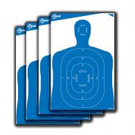Allen EZ Aim Paper 23" x 35" Silhouette Blue/White 4 Per Pack - 15331 Allen EZ Aim Paper 23" x 35" Silhouette Blue/White 4 Per Pack - 15331