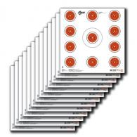Allen EZ Aim Paper 12" x 12" Spot Indoor White/Orange 13 Per Pack - 15245 Allen EZ Aim Paper 12" x 12" Spot Indoor White/Orange 13 Per Pack - 15245