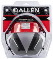 Allen Standard Muff Foam 23 dB Over the Head Black Ear Cups with Black Headband Adult - 2284