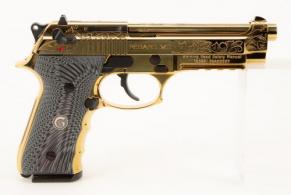 EUROPEAN AMERICAN ARMORY Girsan Regard MC Deluxe 9mm 4.90" Gold Plated Engraved 18+1 - 390088