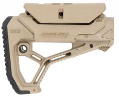 FAB Defense GL-Core CP Buttstock with Adjustable Cheekrest Flat Dark Earth Synthetic for AR15/M4 - FX-GLCORECPT FAB Defense GL-Core CP Buttstock with Adjustable Cheekrest Flat Dark Earth Synthetic for AR15/M4 - FX-GLCORECPT