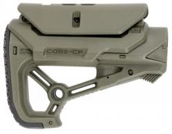 FAB Defense GL-Core CP Buttstock with Adjustable Cheekrest OD Green Synthetic for AR15/M4