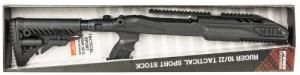 FAB Defense M4 Buttstock Collapsible Left Side Folding Matte Black Synthetic for Ruger 10/22 - FX-M4PR1022B FAB Defense M4 Buttstock Collapsible Left Side Folding Matte Black Synthetic for Ruger 10/22 - FX-M4PR1022B