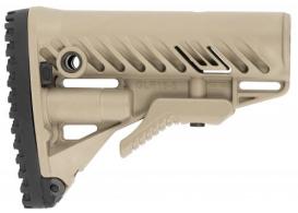 FAB Defense GLR-16 Buttstock with Anti-Rattle Mechanism Flat Dark Earth Synthetic for AR15/M16 - FX-GLR16T