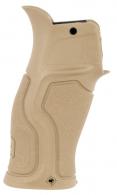 FAB Defense Gradus Pistol Grip AR-15 Flat Dark Earth Polymer w/Rubber Overmold - FX-GRADUST