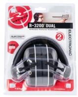 Radians R-3200 Dual Mic Electronic Muff 23 dB Over the Head Black Ear Cups w/Gray Accents w/Black Head Band - R3200ECS Radians R-3200 Dual Mic Electronic Muff 23 dB Over the Head Black Ear Cups w/Gray Accents w/Black Head Band - R3200ECS