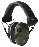 Radians R-3400 Quad Mic Electronic Muff 24 dB Over the Head OD Green Ear Cups w/Black Band