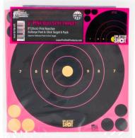 Pro-Shot SplatterShot Self-Adhesive Paper 8" Bullseye Pink 6 Per Pack