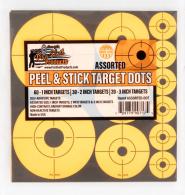 Pro-Shot Peel & Stick Target Dots Assorted Orange 10 Per Pack - ASSORTED-DOT