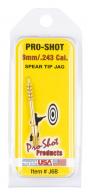 Pro-Shot Spear Tip Benchrest Cleaning Jag 6mm Rem Rifle 8-32 Brass - J6B