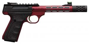 Browning Buck Mark Plus Vision .22 LR 5.87" 10+1 Red Frame, Red Slide And Red Vision Barrel, UFX Rubber Overmolded Gri - 051563490
