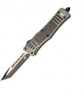 Cobra Tec Knives CTK-1 Large 3.75" Tanto Plain D2 Steel Carbon Fiber Aluminum Handle OTF - LCFCTK1LTNS