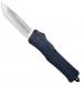 Cobra Tec Knives CTK-1 Large 3.75" Tanto Plain D2 Steel NYPD Blue Aluminum Handle OTF - LNYCTK1LTNS