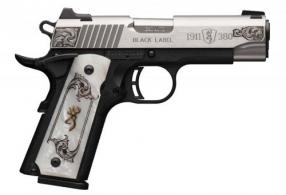 Browning 1911-380 Medallion Compact .380 ACP Semi Auto Pistol - 051967492 Browning 1911-380 Medallion Compact .380 ACP Semi Auto Pistol - 051967492