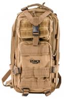 RUKX GEAR Tactical 1 Day 600D Polyester 18" x 11" x 11" Tan - ATICT1DT RUKX GEAR Tactical 1 Day 600D Polyester 18" x 11" x 11" Tan - ATICT1DT