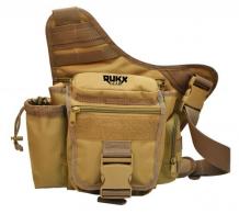 RUKX GEAR Sling Bag Single Strap 600D Polyester Tan - ATICTSBT RUKX GEAR Sling Bag Single Strap 600D Polyester Tan - ATICTSBT