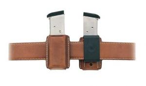 Galco Quick Mag Carrier 22H Fits Belts up to 1.75" Havana Brown Leather - QMC22H