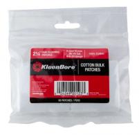 Kleen-Bore Super Shooter Cleaning Patches Cotton 50 Pack 2 1/4" Square .38/.45 Cal