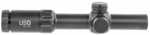 U.S. OPTICS TS-8X 1-8x 24mm Obj 15 ft @ 100 yds FOV 30mm Tube Matte Black Finish Illuminated Red JNG Mil - TS8XJNGMIL