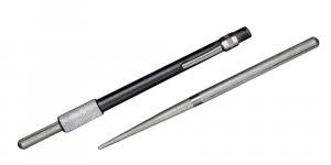 AccuSharp Rod Sharpener Diamond Sharpener Black Overmolded Rubber Handle Black Steel - 030C AccuSharp Rod Sharpener Diamond Sharpener Black Overmolded Rubber Handle Black Steel - 030C