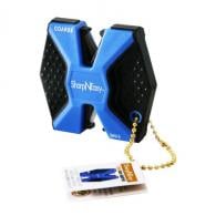 AccuSharp SharpNEasy 2-Step Fine, Coarse Ceramic Stone Sharpener Plastic Handle Black/Blue - 334C AccuSharp SharpNEasy 2-Step Fine, Coarse Ceramic Stone Sharpener Plastic Handle Black/Blue - 334C