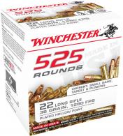 Winchester Ammo USA 22 LR 36 gr Copper Plated Hollow Point (CPHP) 525 Bx/10 Cs (Bulk) - 22LR525HP Winchester Ammo USA 22 LR 36 gr Copper Plated Hollow Point (CPHP) 525 Bx/10 Cs (Bulk) - 22LR525HP