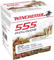 Winchester USA 22 LR Ammo 36 gr Copper Plated Hollow Point 555 Round box - 22LR555HP Winchester USA 22 LR Ammo 36 gr Copper Plated Hollow Point 555 Round box - 22LR555HP