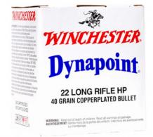 Winchester Ammo WD22LRB USA Dynapoint .22 LR 40 gr Copper Plated Hollow Point (CPHP) 500 Can/ 10 Cs