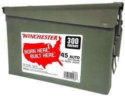 Winchester Ammo USA 45 ACP 230 gr Full Metal Jacket (FMJ) 300 Bx/2 Cs (Ammo Can) - WW45C