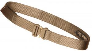 TACSHIELD (MILITARY PROD) Tactical Gun Belt with Cobra Buckle 30"-34" Webbing Coyote Small 1.50" Wide