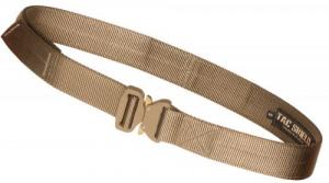 TACSHIELD (MILITARY PROD) Tactical Gun Belt with Cobra Buckle 34"-38" Webbing Coyote Medium 1.50" Wide