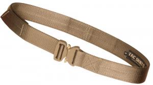 TACSHIELD (MILITARY PROD) Tactical Gun Belt with Cobra Buckle 38"-42" Webbing Coyote Large 1.75" Wide - T303-LGCY TACSHIELD (MILITARY PROD) Tactical Gun Belt with Cobra Buckle 38"-42" Webbing Coyote Large 1.75" Wide - T303-LGCY