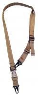 Tacshield Warrior 2-in-1 Sling 1.25" W Padded Fast Adjust Coyote Webbing for Rifle/Shotgun - T6030CY