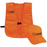 HME HMESFVHOR Safety Vest/Cap OSFA Orange Polyester - 220
