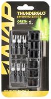 NAP Thunderglo Illuminated Nock Green 6 Pack - NAP-ILLN-GR-