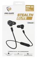 Pro Ears Stealth Elite Bluetooth 28 dB Behind The Head Black Ear Buds w/Black Band & Gold Logo - PEEBBLKE