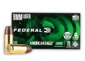 Main product image for Federal American Eagle IRT Lead Free Full Metal Jacket 9mm Ammo 50 Round Box